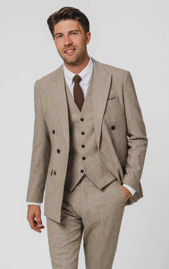 Camel Twill Tweed 3 Piece Suit Camel Twill Tweed 3 Piece Suit