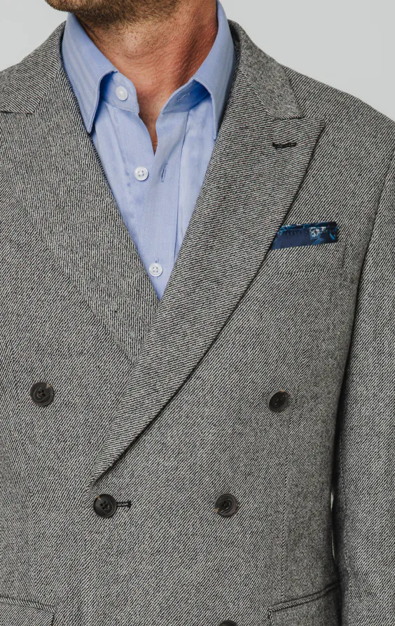 Grey Twill Tweed 3 Piece Suit - photo 2 Grey Twill Tweed 3 Piece Suit - photo 2