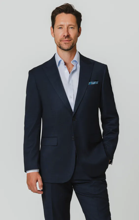 Navy Birdseye Suit Navy Birdseye Suit