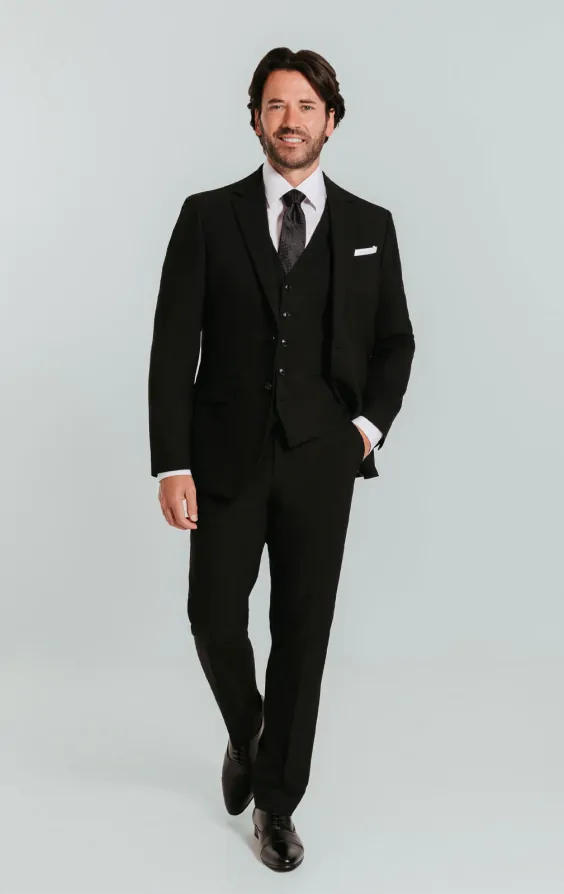 Black 3 Piece Suit thumbnail 2