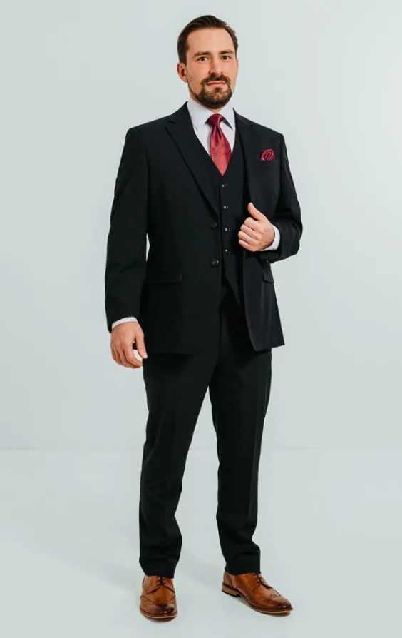 Navy 3 Piece Suit thumbnail 2