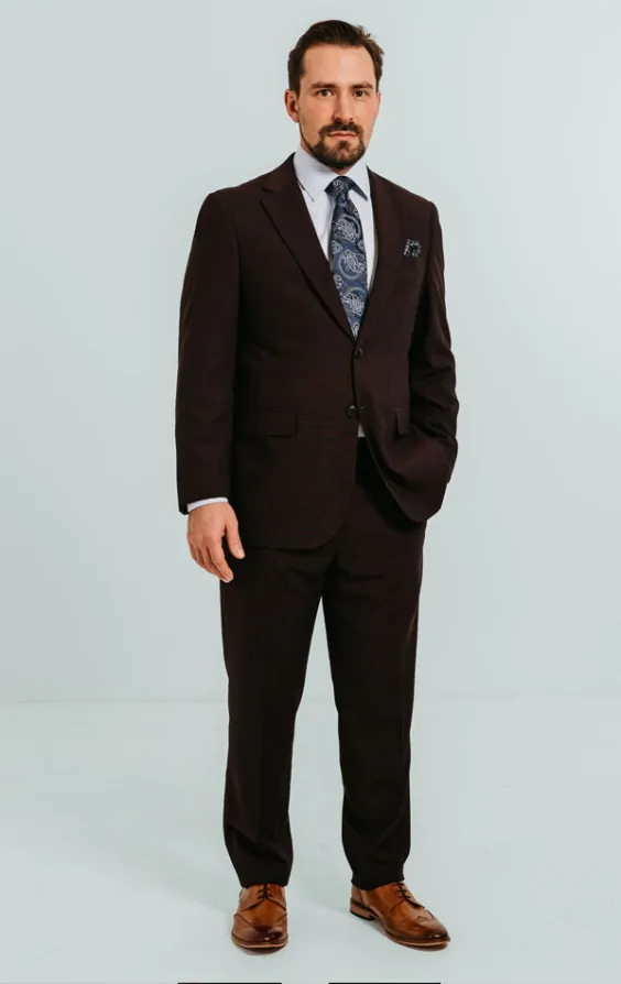 Burgundy Suit thumbnail 2