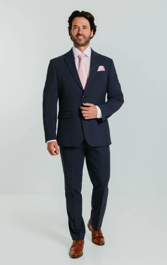 Dobell Mid Blue Suit Dobell