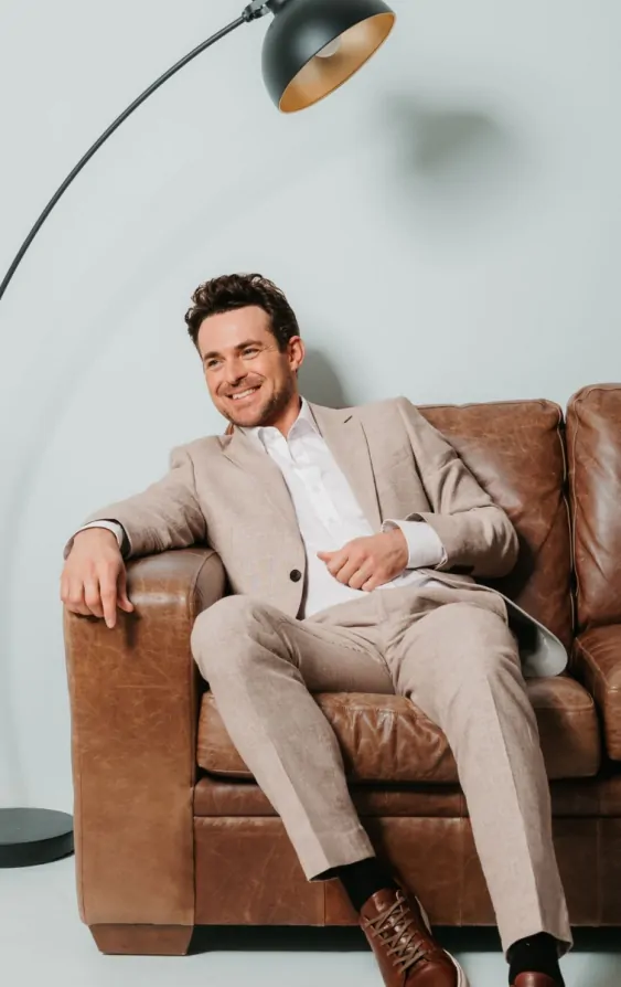 Sand Linen Suit thumbnail 3