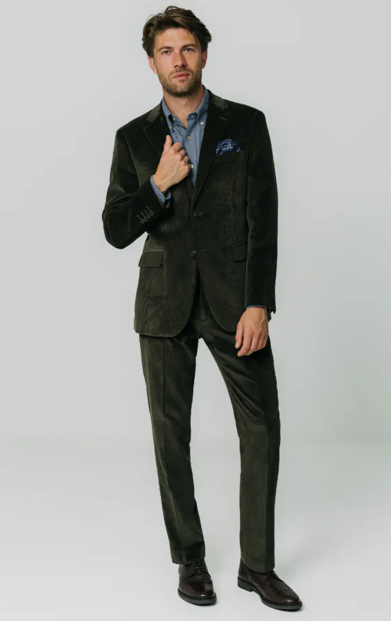 Green Corduroy Suit thumbnail 2