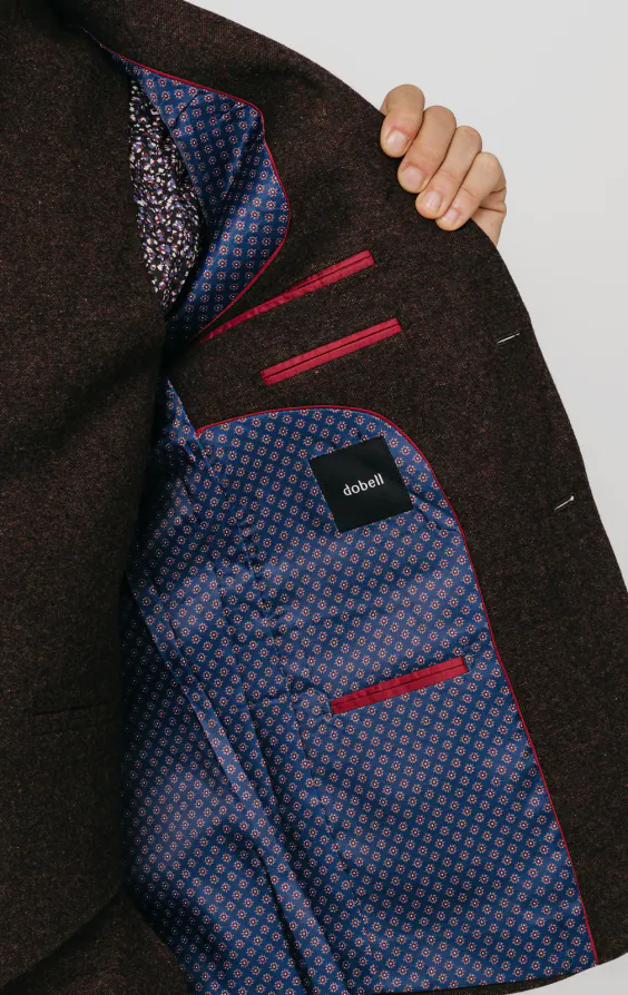 Burgundy Donegal Tweed 3 Piece Suit - photo 4 Burgundy Donegal Tweed 3 Piece Suit - photo 4