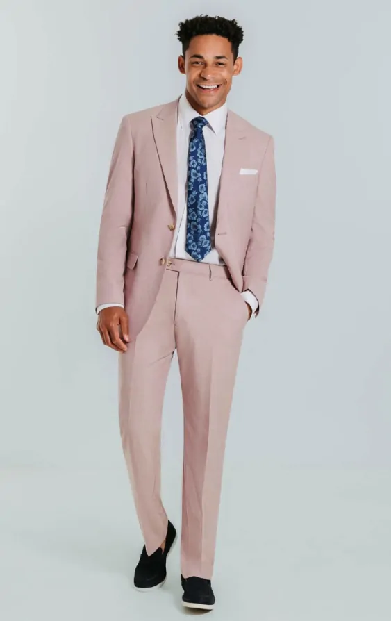 Dust pink suit deals