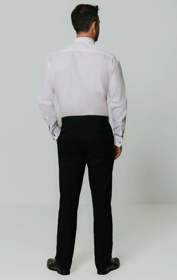 Wing Collar Marcella Front White Dress Shirt - photo 4