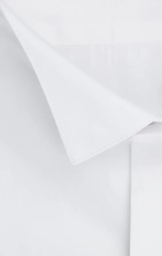 White Slim Fit Dress Shirt with Wing Collar - photo 1 White Slim Fit Dress Shirt with Wing Collar - photo 1