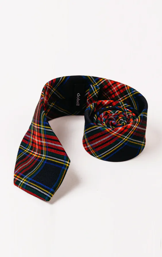 Navy Blue Tartan Tie - photo 2 Navy Blue Tartan Tie - photo 2