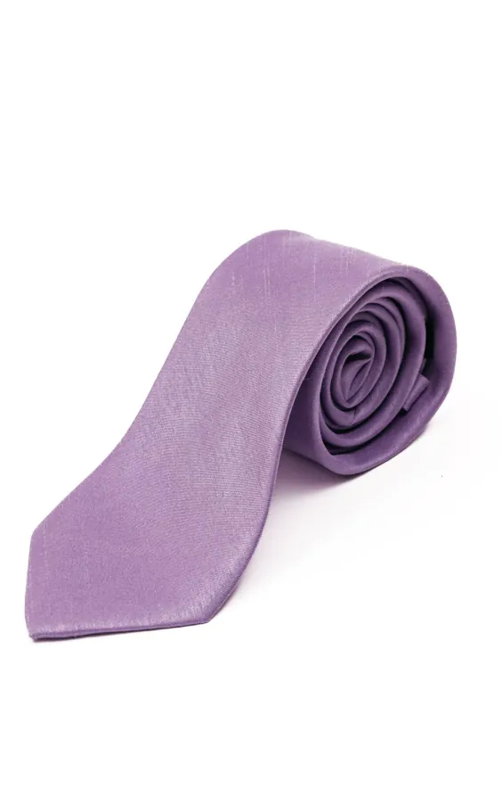 Lavender Dupion Tie