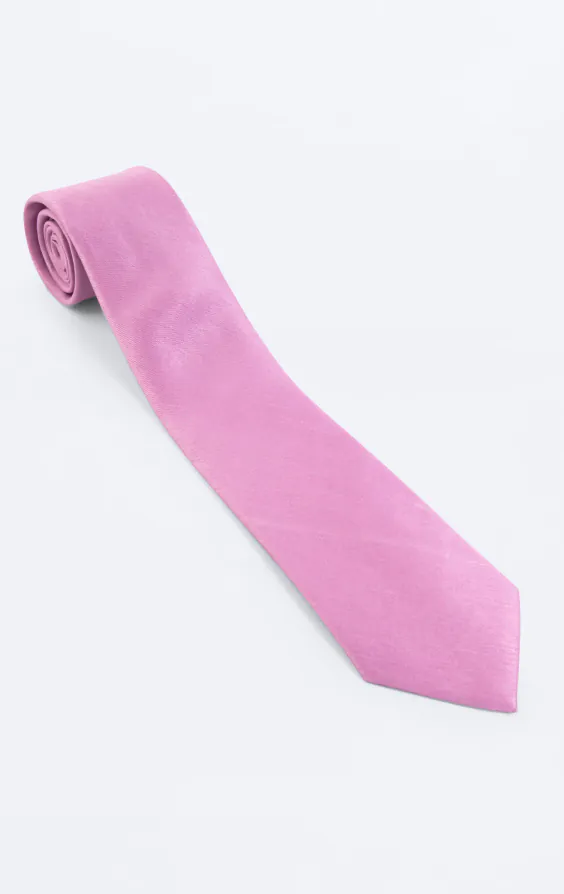Pink Dupion Tie - photo 2