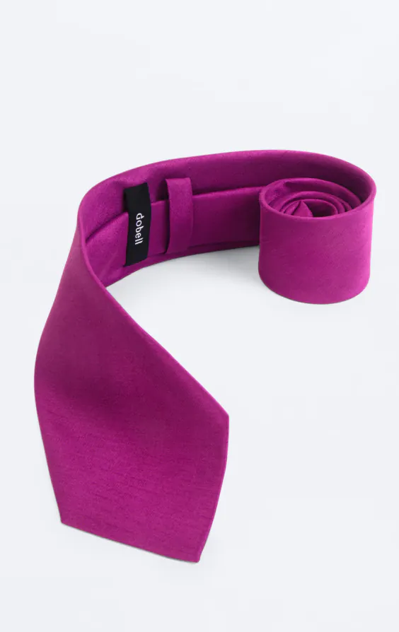 Purple Dupion Tie - photo 1