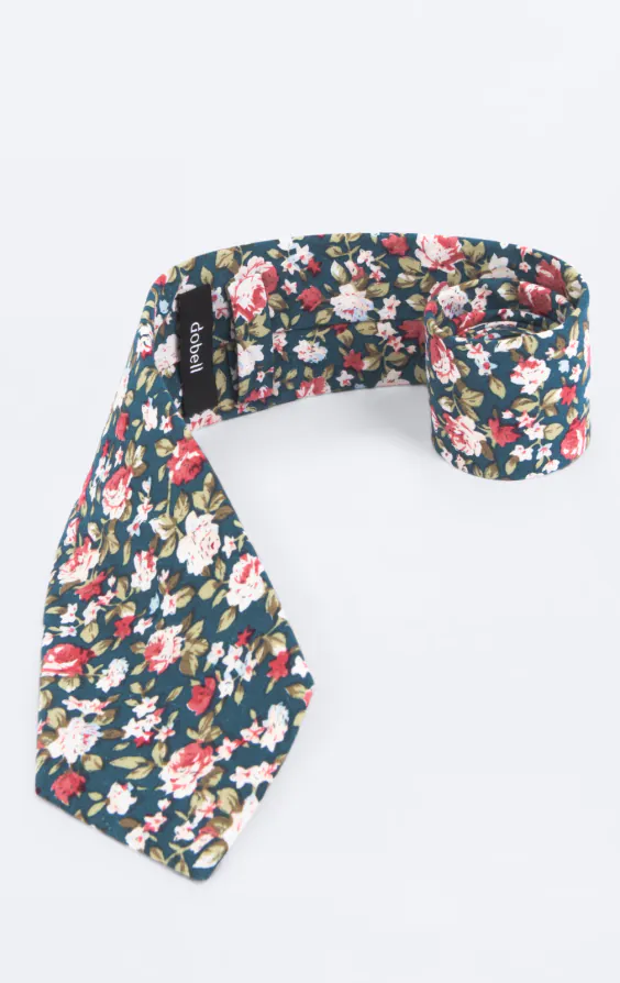 Green Multi Floral Tie - photo 1