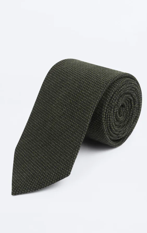 Green Weave Tie