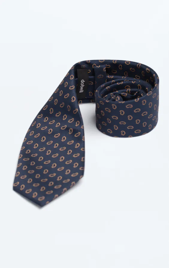 Navy Paisley Pattern Tie - photo 1 Navy Paisley Pattern Tie - photo 1