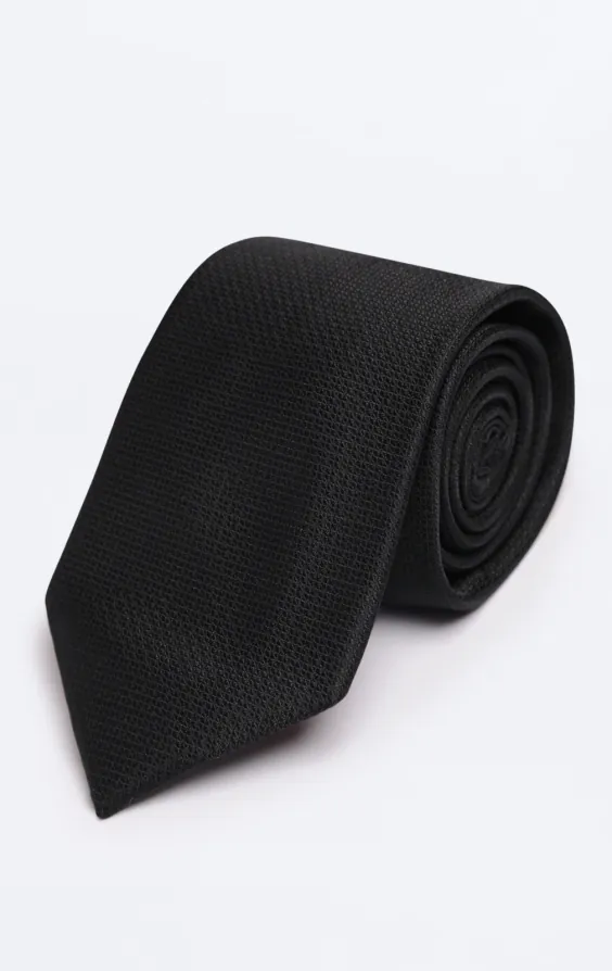 Black Textured Tie Black Textured Tie