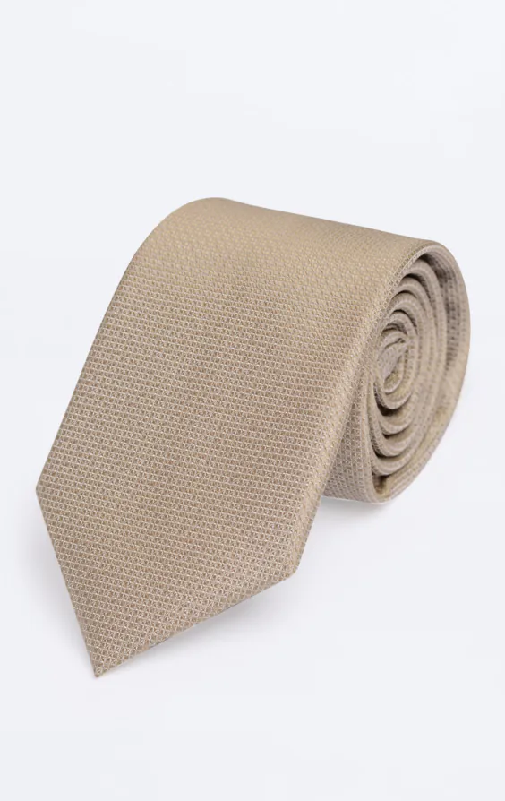 Taupe Textured Tie Taupe Textured Tie