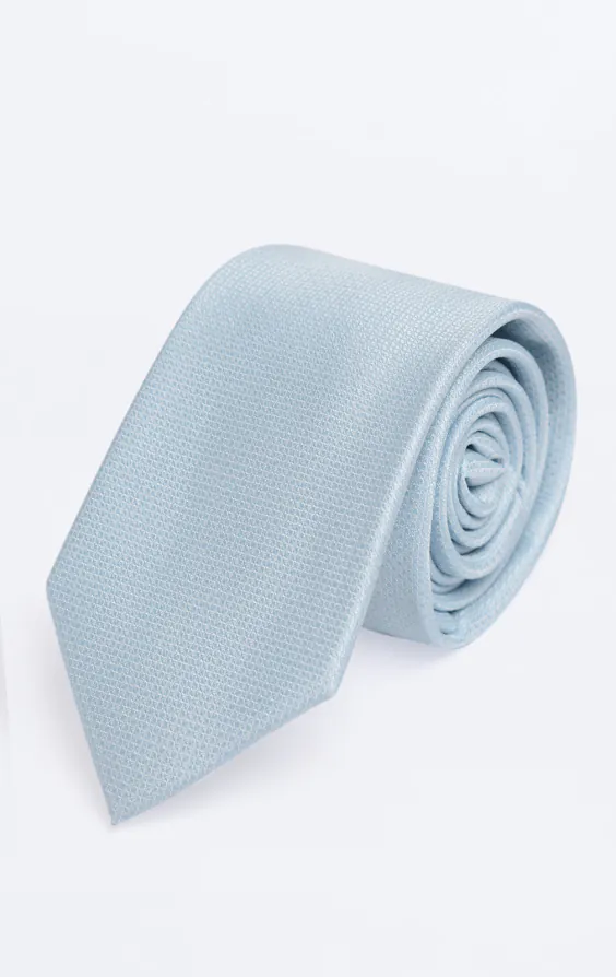 Light Blue Textured Tie