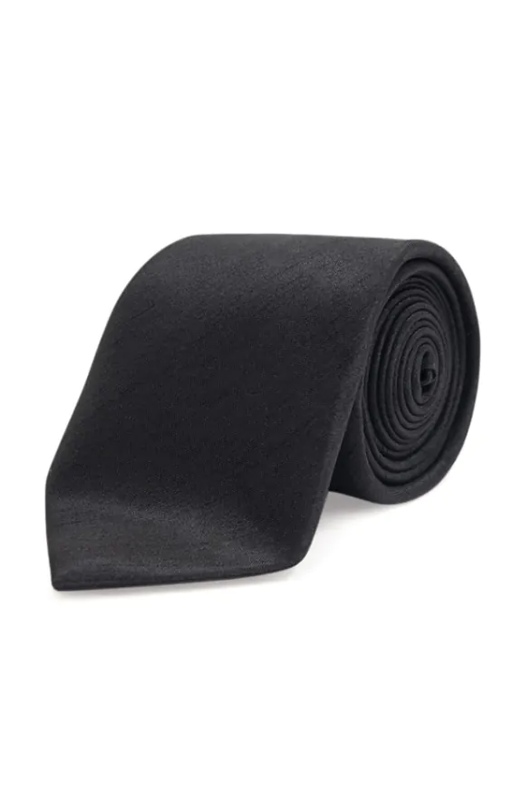 Black Dupion Tie