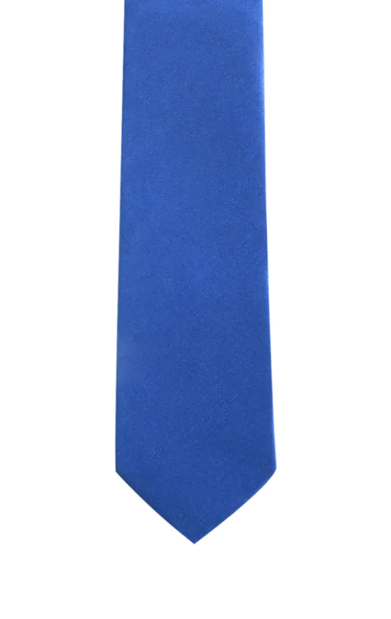 Royal Blue Dupion Tie - photo 1
