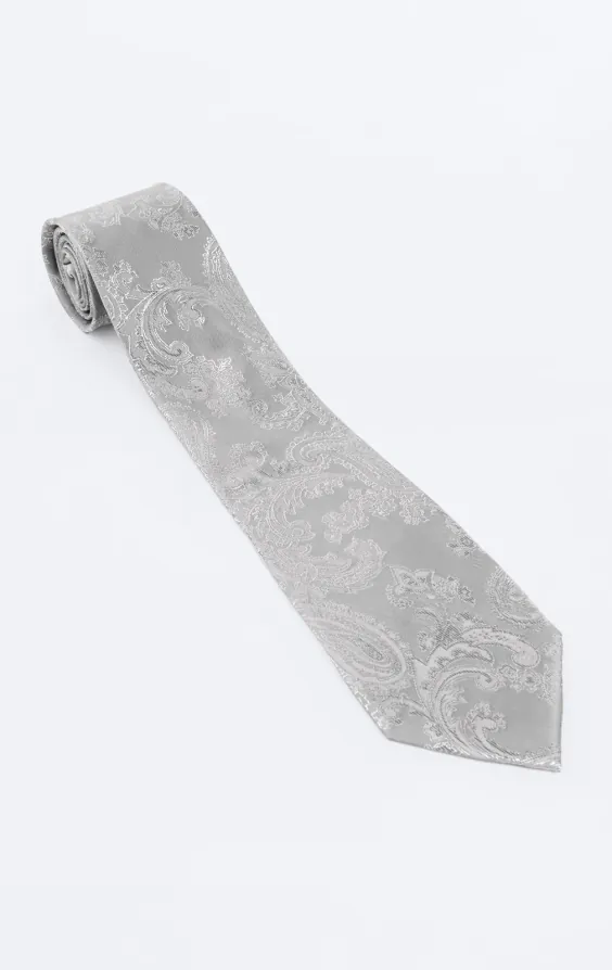Silver Paisley Tie - photo 2 Silver Paisley Tie - photo 2