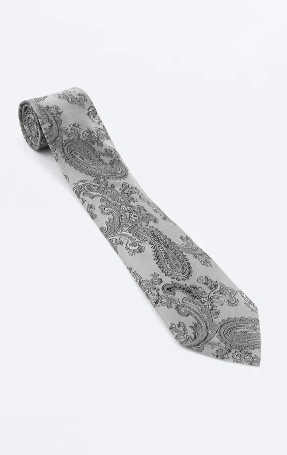 Grey Paisley Tie - photo 2 Grey Paisley Tie - photo 2