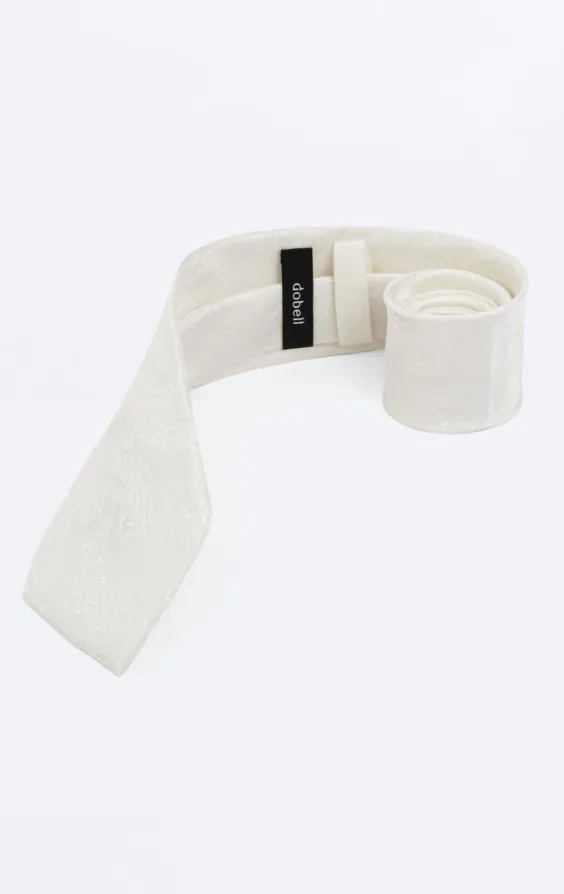 Ivory Paisley Tie - photo 1