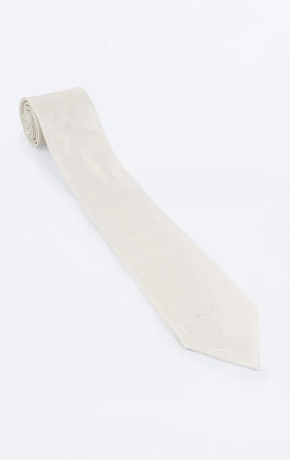 Ivory Paisley Tie - photo 2