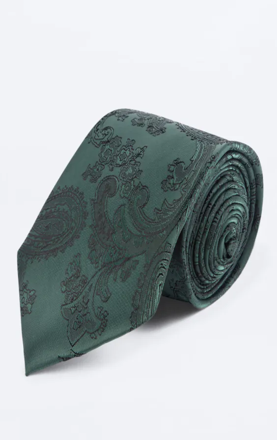 Racing Green Paisley Tie Racing Green Paisley Tie