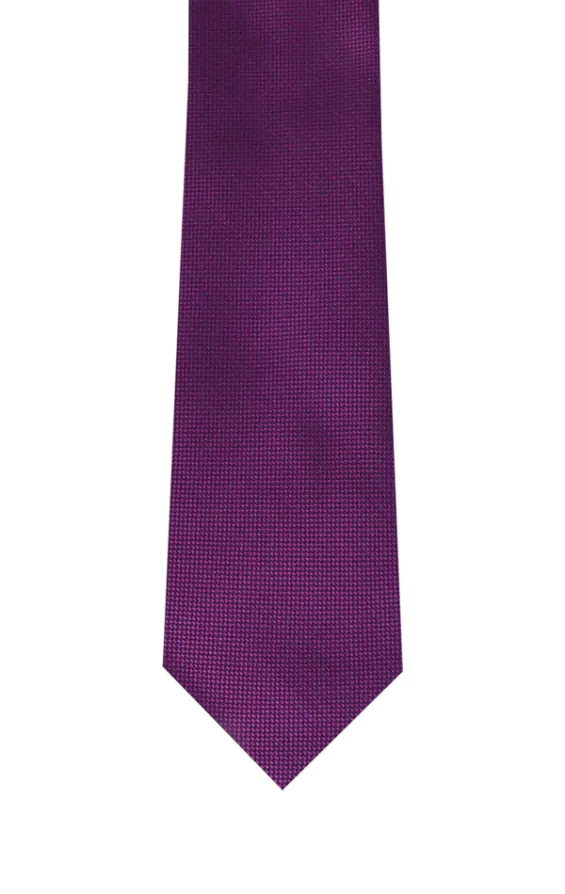 Purple Textured Tie | Dobell