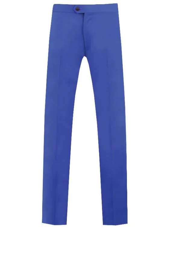 Blue tuxedo trousers top