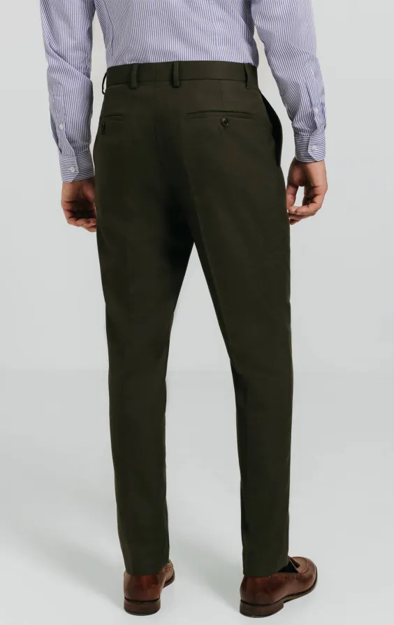 Dark Green Twill Suit Trousers - photo 2 Dark Green Twill Suit Trousers - photo 2