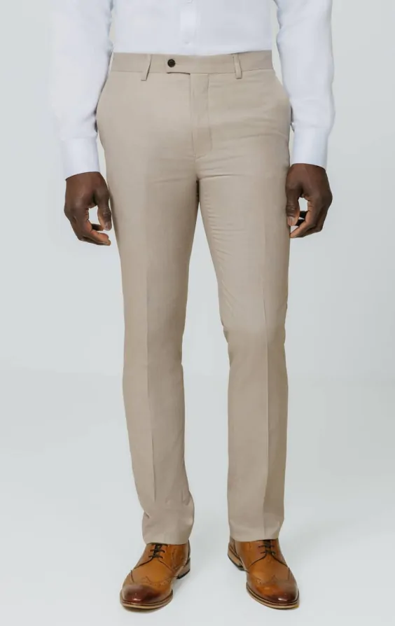 Stone Sharkskin Slim Fit Suit thumbnail 7