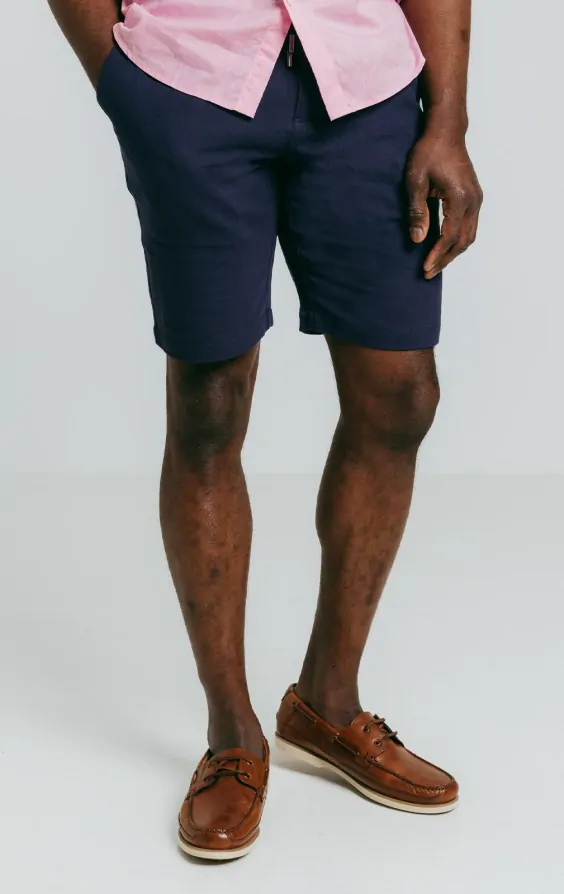 Jerry Tencel Linen Shorts Navy main image 1