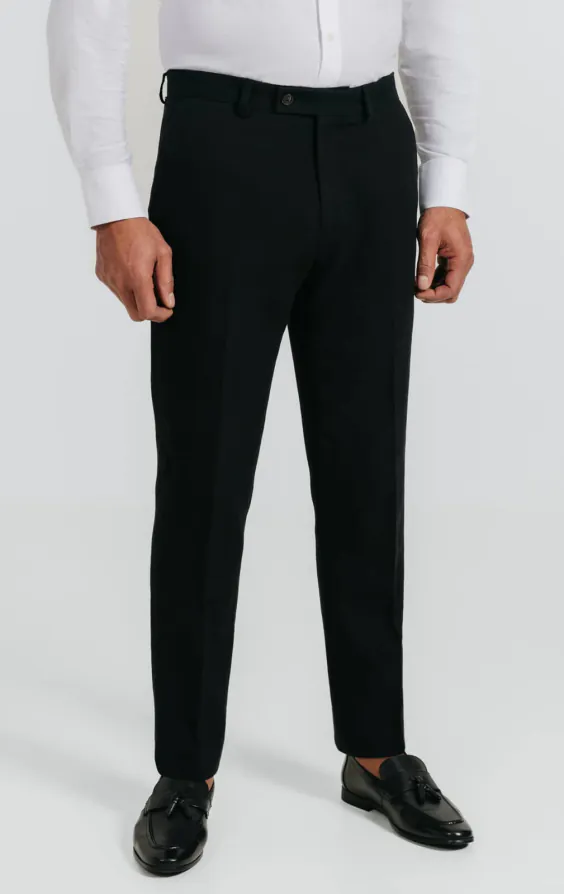 Black Linen Twill Suit - photo 6