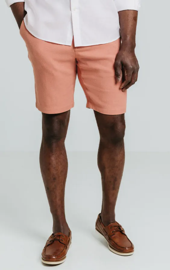Coral Linen Twill Casual Suit - photo 7