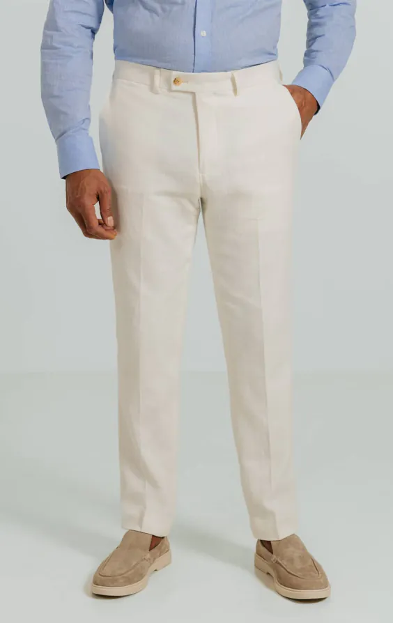 Off White Linen Twill Suit Jacket - photo 5 Off White Linen Twill Suit Jacket - photo 5