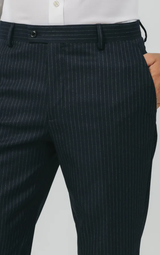 Navy Chalkstripe Suit Trousers - photo 1 Navy Chalkstripe Suit Trousers - photo 1