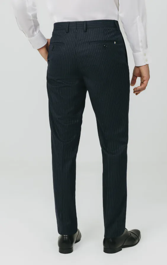 Navy Chalkstripe Suit Trousers - photo 2 Navy Chalkstripe Suit Trousers - photo 2