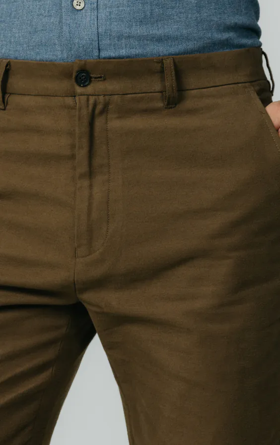 Taupe Moleskin Trousers - photo 1