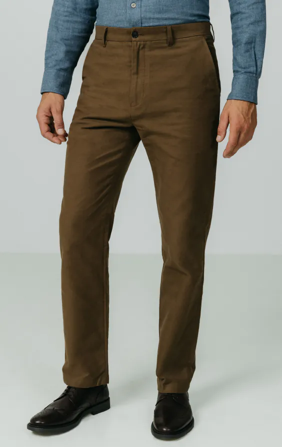 Taupe Moleskin Trousers