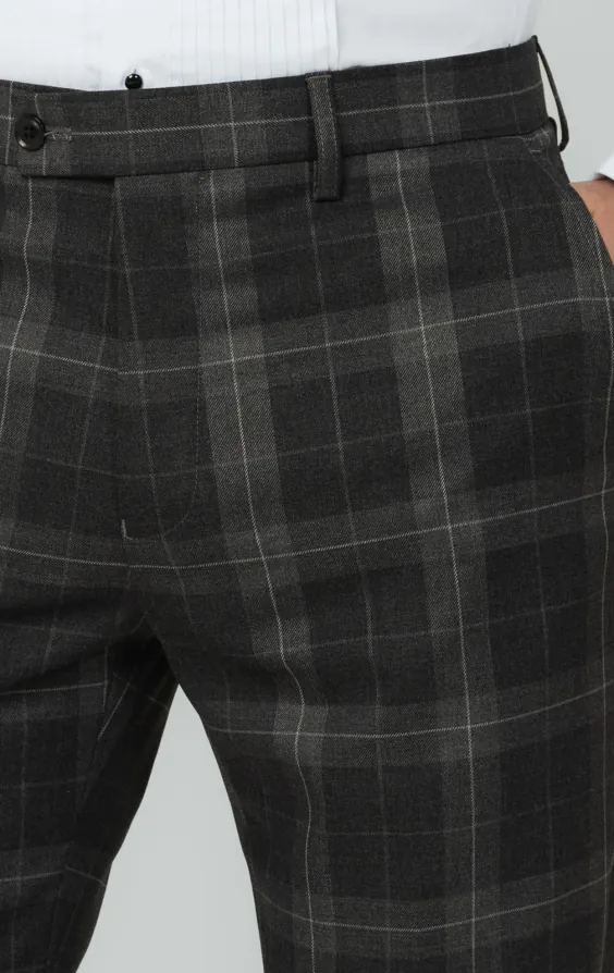 Grey Tartan Check Trousers - photo 1 Grey Tartan Check Trousers - photo 1