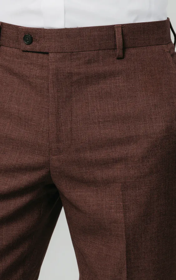 Dark Rosewood Weave Suit Trousers - photo 1 Dark Rosewood Weave Suit Trousers - photo 1