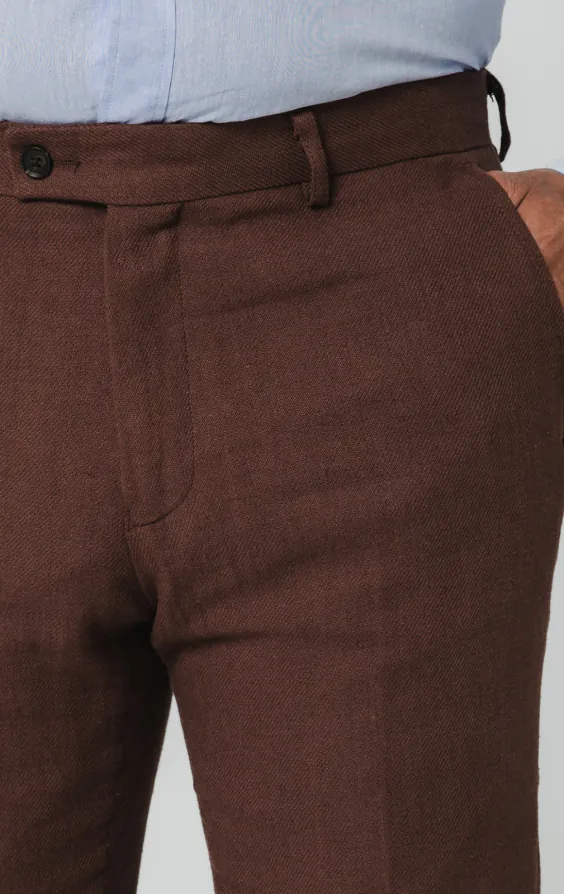 Mocha Linen Suit Trousers - photo 1 Mocha Linen Suit Trousers - photo 1