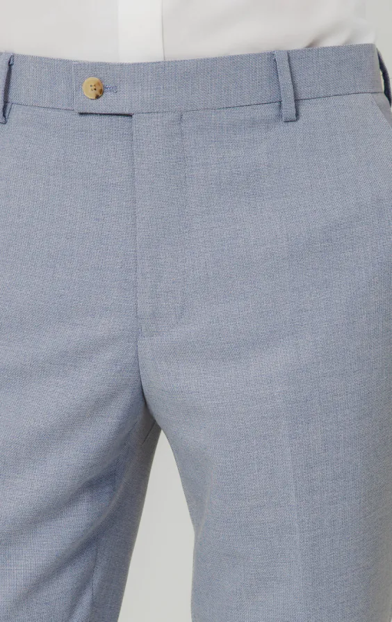 Light Blue Hopsack Suit Trousers - photo 1 Light Blue Hopsack Suit Trousers - photo 1