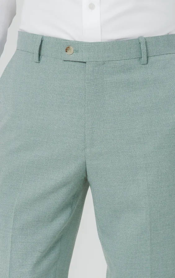 Mint Green Hopsack Suit Trousers - photo 1 Mint Green Hopsack Suit Trousers - photo 1