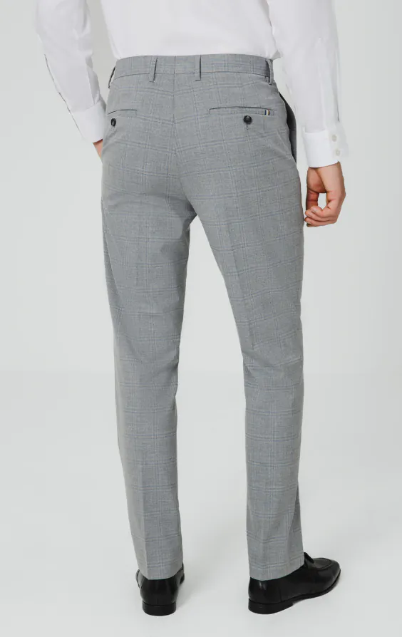 Light Grey & Blue Check Suit Trousers - photo 2 Light Grey & Blue Check Suit Trousers - photo 2