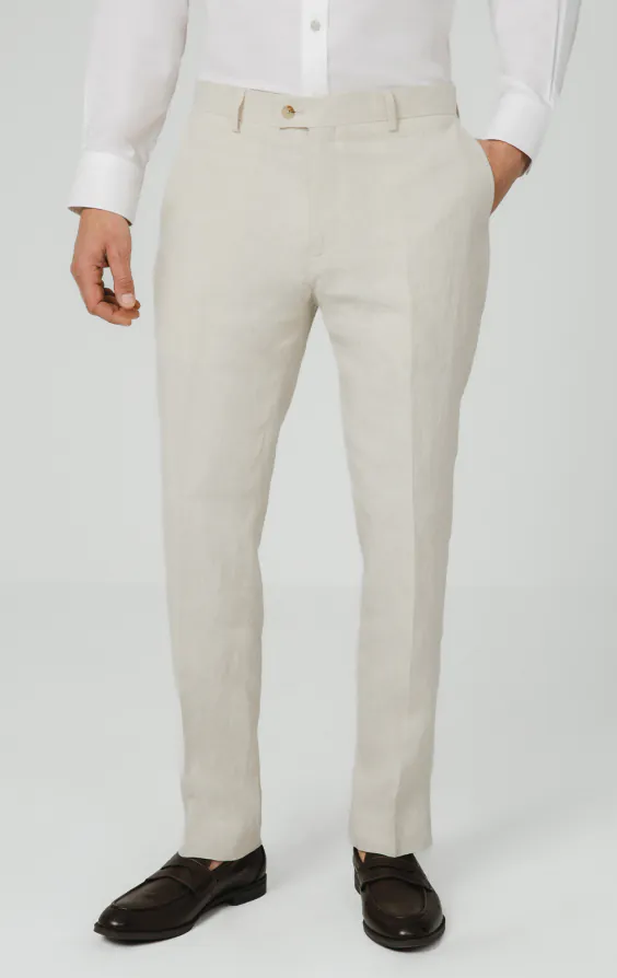Cream Pure Linen Suit Jacket - photo 6