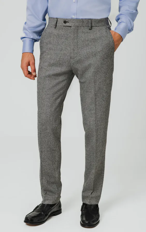 Grey Twill Tweed 3 Piece Suit - photo 6 Grey Twill Tweed 3 Piece Suit - photo 6